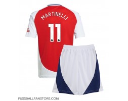 Arsenal Gabriel Martinelli #11 Replik Heimtrikot Kinder 2024-25 Kurzarm (+ Kurze Hosen)